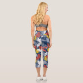 Leggings Capri Feuilles d'automne (Verso)