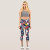 Leggings Capri Feuilles d'automne (Recto)