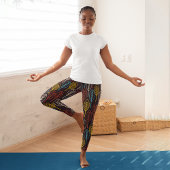 Leggings Capri Feuilles d'automne rétro