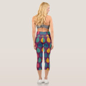 Leggings Capri Feuilles de chute rétro (Verso)