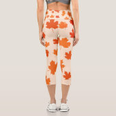 Leggings Capri Feuilles de Remerciement (Verso)