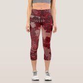 Leggings Capri Feuilles d'or 1 (Recto)
