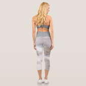 Leggings Capri feuilles empreintes (Verso)