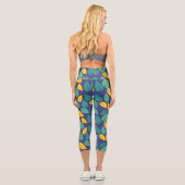 Leggings Capri Feuilles verts (Verso)
