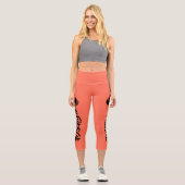 Leggings Capri #Fierce Dumbbell High Waisted Capris (Recto)