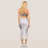 Leggings Capri Figure de fantaisie abstraite moderne et timide, a (Verso)