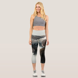 Leggings Capri Fille avec des nuages