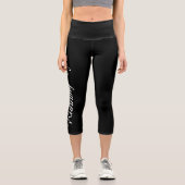 Leggings Capri Fille en course Capris haut taille (Recto)