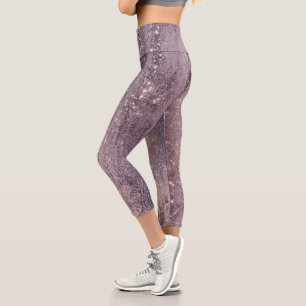 Leggings Capri Fille-Glam Disco Rose à l'effronterie