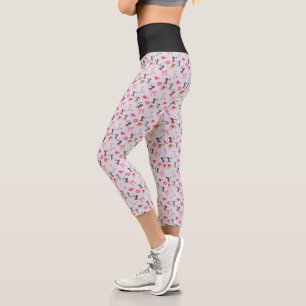 Leggings Capri Filles Tir à l'arc - Coeurs de filles et maquillag