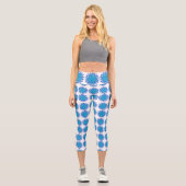 Leggings Capri Flake motif Haut taille (Recto)