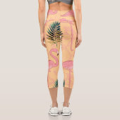 Leggings Capri Flamant rose rose (Verso)