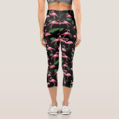 Leggings Capri Flamants roses Love Motif 4 (Verso)