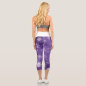 Leggings Capri Flèche blanche Améthyste violet (Verso)