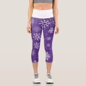 Leggings Capri Flèche blanche Améthyste violet (Recto)