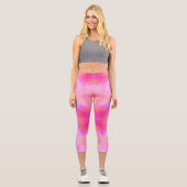 Leggings Capri Flèche rose (Recto)