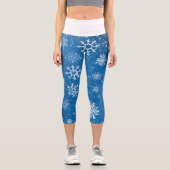 Leggings Capri Flèches blanches Sapphire Blue (Recto)