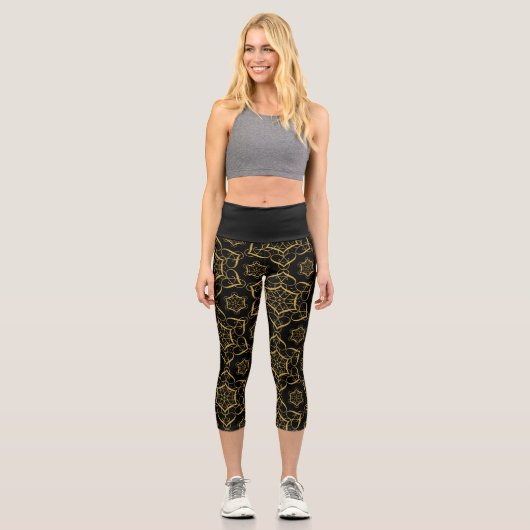 Leggings Capri Flèches d'or (Recto)