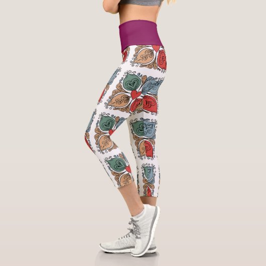 Leggings Capri fleur (Gauche)