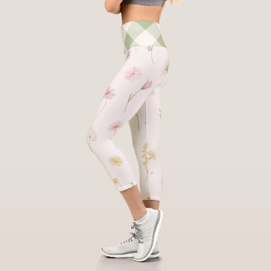 Leggings Capri Fleur Blanche (Gauche)
