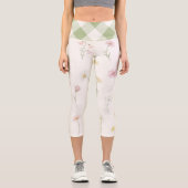 Leggings Capri Fleur Blanche (Recto)