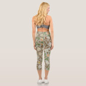 Leggings Capri Fleur botanique de trèfle William Morris (Verso)