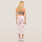 Leggings Capri Fleur cerise 2 (Verso)