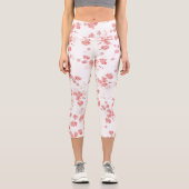 Leggings Capri Fleur cerise 2 (Recto)
