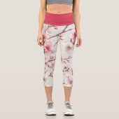 Leggings Capri Fleur de cerise (Recto)