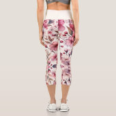 Leggings Capri Fleur de cerise (Verso)