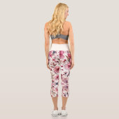Leggings Capri Fleur de cerise (Verso)