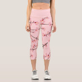 Leggings Capri Fleur de cerise (Recto)