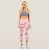 Leggings Capri Fleur de cerise (Recto)