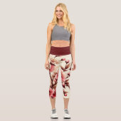 Leggings Capri Fleur de cerisier (Recto)