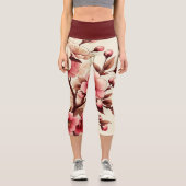 Leggings Capri Fleur de cerisier (Recto)