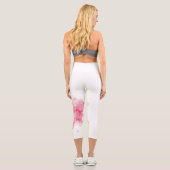 Leggings Capri Fleur de cerisier rose (Verso)