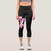 Leggings Capri Fleur de chrysanthème lecapcnm (Recto)