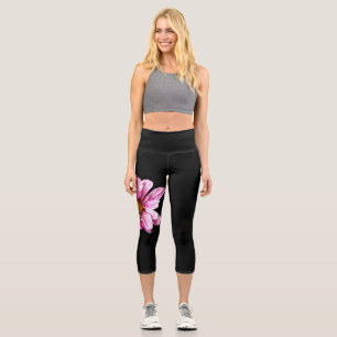 Leggings Capri Fleur de chrysanthème lecapcnm
