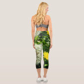 Leggings Capri Fleur de Dandelion et tête de semence (Verso)