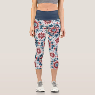 Leggings Capri Fleur de l'Indépendance