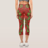 Leggings Capri Fleur de Noël (Verso)