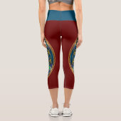 Leggings Capri FLEUR DE VIE - Fleur Fractale 1 (Verso)