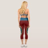 Leggings Capri FLEUR DE VIE - Fleur Fractale 1 (Verso)
