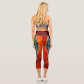 Leggings Capri FLEUR DE VIE - Fleur Fractale 1 (Verso)