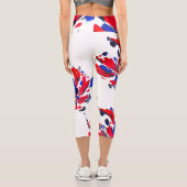 Leggings Capri Fleur éclatée (Verso)