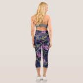 Leggings Capri Fleur haut de gamme (Verso)