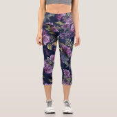 Leggings Capri Fleur haut de gamme (Recto)