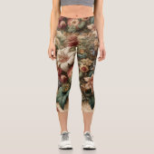 Leggings Capri Fleur haut de taille  (Recto)