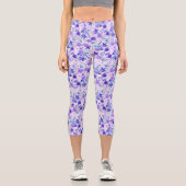 Leggings Capri Fleur haut de taille (Recto)