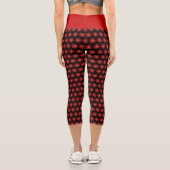 Leggings Capri Fleur Mandala Dot Rouge (Verso)